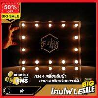 โคมไฟ Led  (ลูกค้าใหม่รับโค๊ดลดเพิ่ม 5%) โคมไฟแต่งบ้าน โคมไฟอ่านหนังสือ [ลด 70.- โค้ด SUN777NV ]  LED โครงเหล็ก(สีดำ) ทรงสี่เหลี่ยมผืนผ้า เขียนข้อความได้ แถมชอล์ค ใช้ถ่านก้อน แถมถ่าน