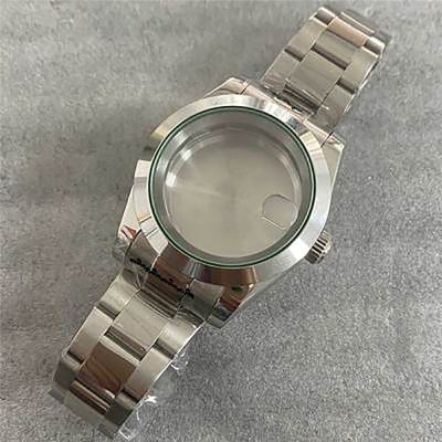 39MM Sapphire Glass Watch Case + Strap For NH35/NH36 Movement Accessories