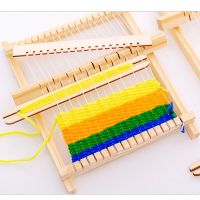 Knitting Loom Mini DIY Traditional Wooden Weaving Toy Loom Handmade Knitting Machine With Accessories For Kids Children Knitting  Crochet