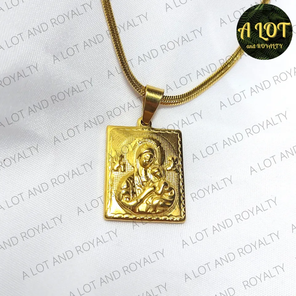 Catholic Necklaces Mother Of Perpetual Help Gold Necklace Our Lady