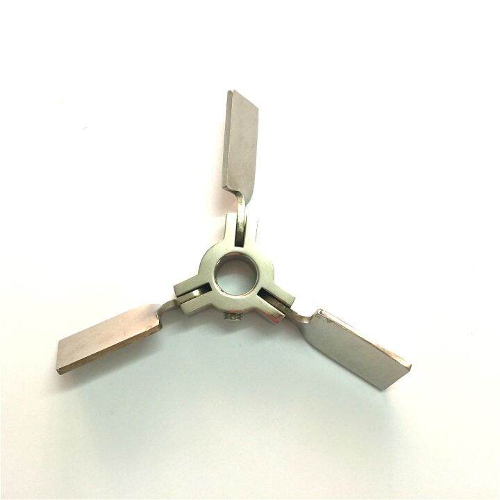 Stir Blade Stainless Steel Mixer Impeller Lab Stirrer Paddle Folding Threeblade Length 65 mm