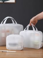 ต้นฉบับ Japan imports muji cosmetic bag female sense of the new 2022 senior portable super waterproof large capacity makeup