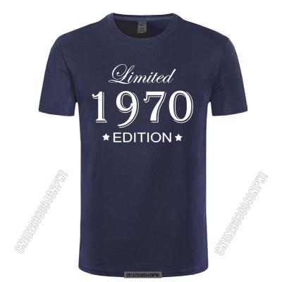 Funny August Style Limited Edition 1970 T Shirts Men Funny Birthday Chic Crew Neck Cotton Man Made In 1970 T-Shirt Tops