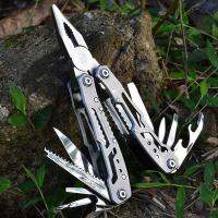 [420] stainless steel multi-function pliers outdoor folding portable multi-purpose tool cutters knives combination knife