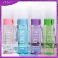 CHIZH 500ml ฤดูร้อน ความจุขนาดใหญ่ พลาสติก ถ้วยน้ำกีฬา ขวดน้ำดื่ม ขวดน้ำ ถ้วยกาแฟน้ำผลไม้