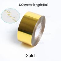 ZONESUN 345cm Gold Silver Rose Foil Rolls Leather Hot Foil Stamping Paper Heat Transfer Anodized Gilded Paper For Pencil Gift