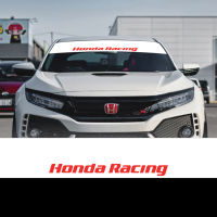 สติ๊กเกอร์คาดกระจกหน้า  honda racing สติ๊กเกอร์บังแดดรถยนต์ ?