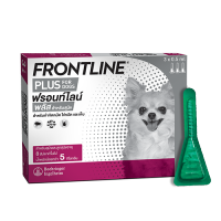 Frontline Plus for dogs and puppies ฟรอนท์ไลน์ พลัส สำหรับสุนัขและลูกสุนัข อายุ 8 สัปดาห์ขึ้นไปและน้ำหนักน้อยกว่า 5 กก. 1 หลอด