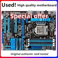 ข้อเสนอพิเศษ + SUS P8P67 LE แผงวงจรคอมพิวเตอร์ LGA 1155 DDR3สำหรับ Intel P67 P8P67เมนบอร์ด SATA II PCI-E X16นำมาใช้