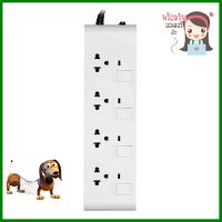 รางปลั๊กไฟ 4 ช่อง 4 สวิตซ์ HACO EJ-4S4EB/3 3 ม.POWER STRIP 4-OUTLET 4-SWITCH HACO EJ-4S4BEB/3 3M **สามารถออกใบกำกับภาษีได้ค่ะ**