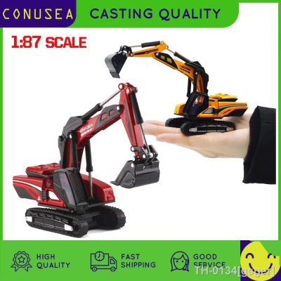 ✺▪ As crianças brinquedos produtos do carro 1:87 modelos estáticos da máquina escavadora modelo veículo engenharia simulação liga esteira rolante para menino