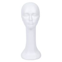 Long Neck Female Foam Head Model Glasses Hair Wig Mannequin Hat Stand Styrofoam