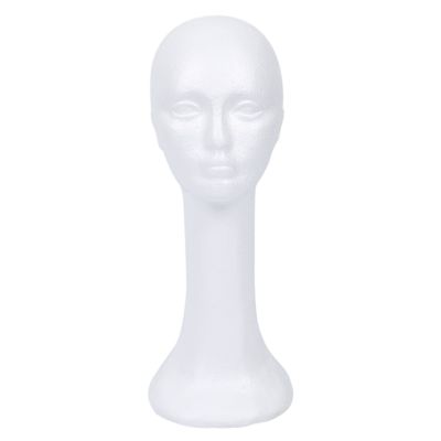 Long Neck Female Foam Head Model Glasses Hair Wig Mannequin Hat Stand