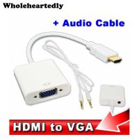 ◙☼ HDMI-compatible to VGA Audio Cable Male To Female 1080p Video Converter Adapter For Xbox 360 Android TV Box Media Player