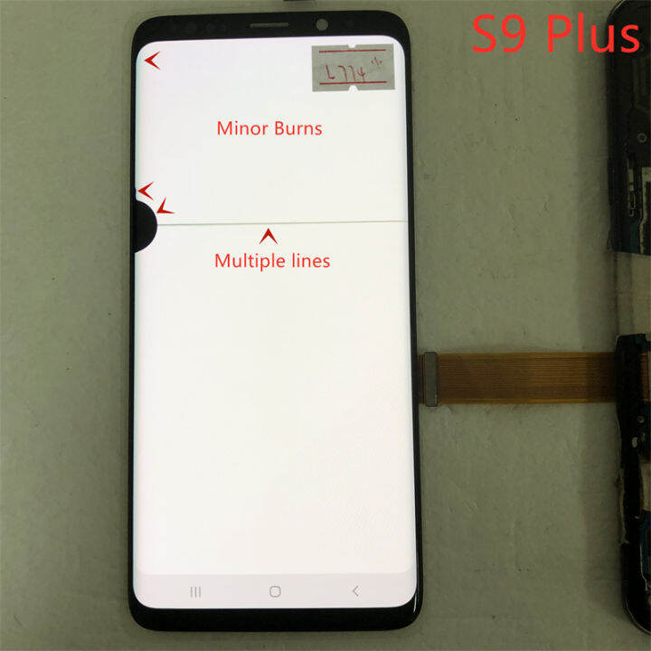 ต้นฉบับสำหรับ-samsung-amoled-s9บวกสัมผัสหน้าจอ-lcd-หน้าจอดิจิตอลจาก-samsung-galaxy-s9plus-g965-g965f-g965u-lcd-ที่มีข้อบกพร่อง