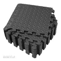 ∈[HOMYLcfMY] 16x Floor Mat Exercise Gym Rubber Flooring Tiles Garage Home Fitness Workout