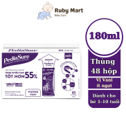 Date T5 24 Thùng 48 Hộp Sữa nước Pediasure Vani ít ngọt 180ml