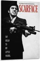 พูดสวัสดี Scarface ไปยังโปสเตอร์ภาพตกแต่งหนัง Posterswebp เพื่อนตัวน้อยของฉันศิลปะบนผืนผ้าใบสำหรับติดกำแพงโปสเตอร์ห้องนั่งเล่นภาพวาดตกแต่งห้องนอน08x12inch20x30cm