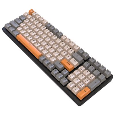 K6 Mechanical Keyboard 100 Keys Keycaps BT5.0 2.4 Ghz Wired Three Modes for Gaming Computer