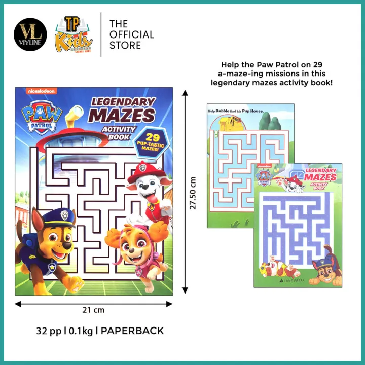 Paw Patrol Activity Book - Legendary Mazes | Lazada PH