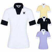 ANEW New Style Golf Clothing Women Short-Sleeved T-Shirt Pants 9 Points Micro-Flared Quick-Drying Perspiration Slimmer Look T23156GOLF