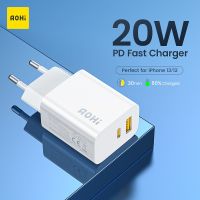 【Flag man】 AOHI PD 20W USB C Charger Type Fast Charge สำหFlag man iPhone 13 12 11 Pro Max Dual Port Wall Galaxy Huawei