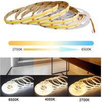 【LZ】 FCOB CCT LED Strip Lights 608 LED High Density Flexible Dimmable Led Tape 3000K 6000K Changeable Lighting DC12V 24V