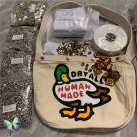 Human Made Bag Canvas Cartoon Duck Backpacks Button Bags