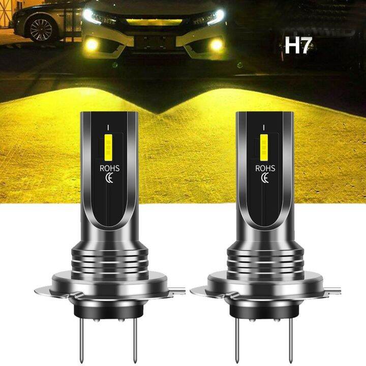 urust-ไฟหน้ารถมอเตอร์ไซค์แบบ-led-รถยนต์2ชิ้น-เซ็ต3000k-360องศาไฟ7500-lm-dc-12v-24v