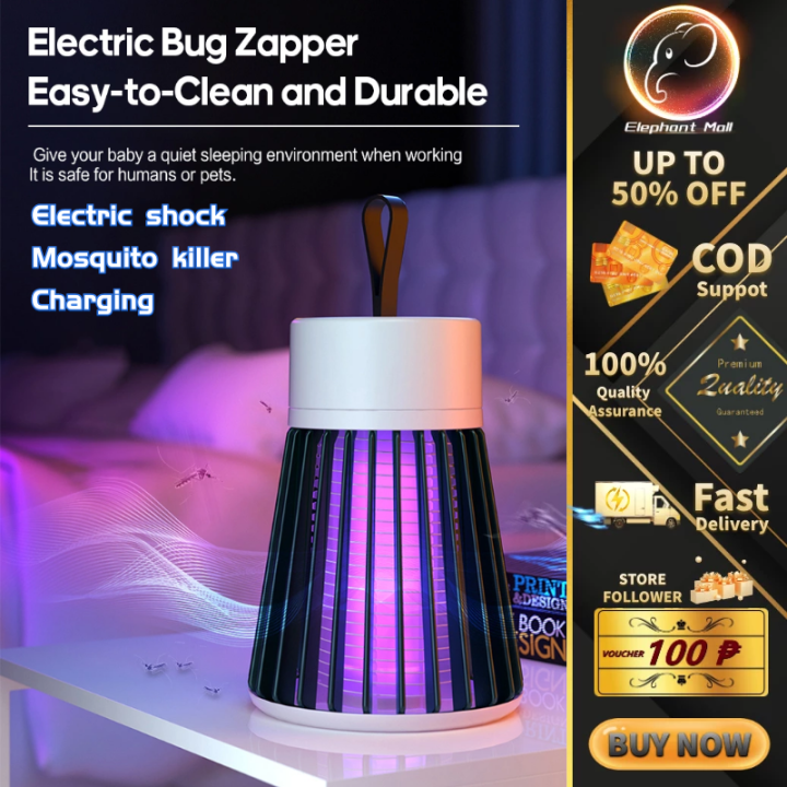 Upgraded mosquito lamp electric insect killer USB powered portable ...