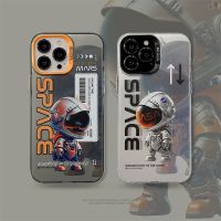 ?ส่งจากไทยใน24ชม.?เคสไอโฟน 14 13 12 11 Pro Max เคส iPhone 11 นักบินอวกาศ ปุ่มโลหะ พกง่ายๆ การป้องกันการตก Case