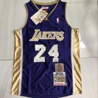 Ready Stock 22/23 Top Quality Mens 24 Kobee Bryantt Los Angeles Lakerss Mitchell Ness 1996-2016 Hardwood Classics 2020 Hall Of Fame Commemorative Edition Jersey - Purple