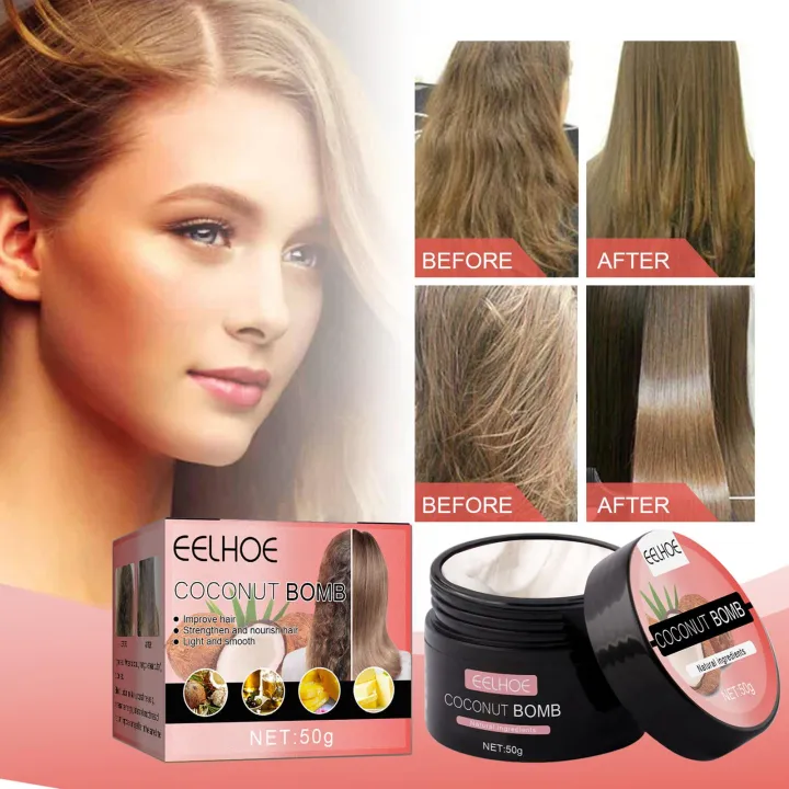 Coconut Nourishing Hair Mask Moisturizing Softening Damaged Hair For