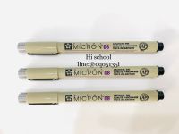 หัวเข็มปากกา สีดำ ขนานหัว 08 mm sakura micron .AP  โดนน้ำไม่ลบ **ราคาต่อ/1เเท่ง**