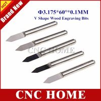 10pcs 60 องศา 0.1mm V รูปร่าง CNC Router Bits แกะสลัก เครื่องมือ คาร์ไบด์ CNC Bits เครื่องจักรไม้เครื่องตัดมิลลิ่ง 3.175 Shannk