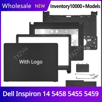 For Dell Inspiron 14 5458 5455 5459 Laptop Black NoTouch LCD back cover Front Bezel Hinges Palmrest Bottom Case A B C D E Shell