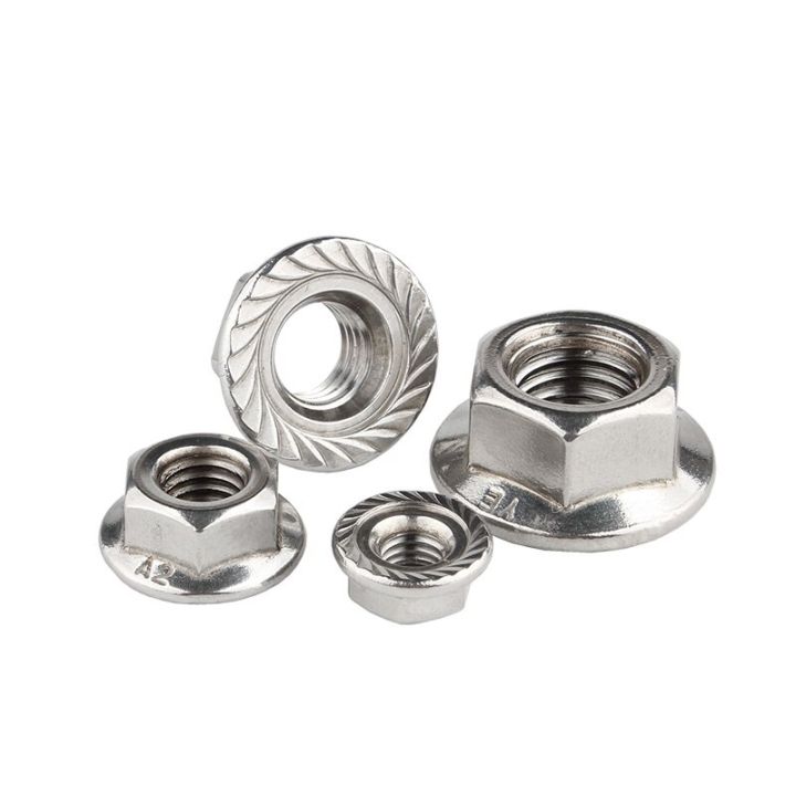 flange-nut-125pcs-flange-nut-assortment-kit-m3m4m5m6m8m10m12-304-stainless-steel-hex-head-flange-nuts-serrated-spinlock-lock-nut-nails-screws-fastene