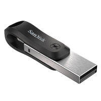 SanDisk SDIX60N อเนกประสงค์หมุน USB3.0แฟลชไดรฟ์128กิกะไบต์256กิกะไบต์โลหะดิสก์ U OTG สายฟ้าเชื่อมต่อสำหรับ pc