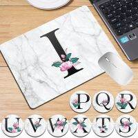 【jw】□┇  Non-slip Leather Initials Print MousesMat Laptop Notebook Desk Office Computer Accessories Mouses Cushion