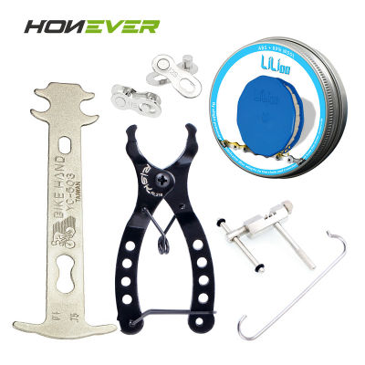 Mini Bike Chain Quick Link Tool With Hook Bicycle Chain Quick Link Cutter Breaker Wear Indicator Bicycle Tool Kit Accessories