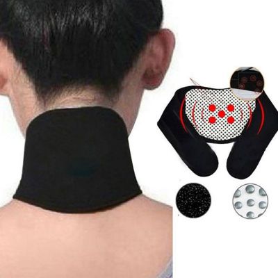 ：“{—— Magnetic Therapy Tourmaline Neoprene Neck Support Self Heating Neck Magnet Protect Band For Neck Pain