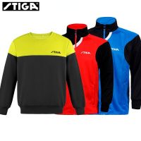 stiga men women Table tennis clothes sportswear Long sleeve Sweater trousers ping pong Sport Jerseys top