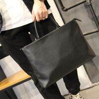 Handbag Men Briefcase Simple Casual One-Shoulder Messenger Bag Office Ultra-Thin Computer File Mens 8.15