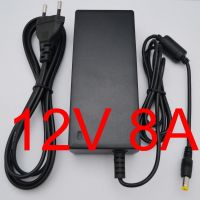 1PCS High quality AC Converter Adapter DC 12V 8A 96W EU US Power Supply Charger for 5050/3528 SMD LED Light or LCD Monitor CCTV