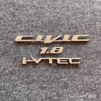 โลโก้ CIVIC 1.8 i-VTEC CIVIC FB สีเงิน (จำนวน 3 ชิ้น)