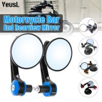 2x 7/8" Aluminum Round Bar End Rear Mirrors Universal  Motorcycle Motorbike Scooters Rearview Mirror Side View Mirrors Mirrors