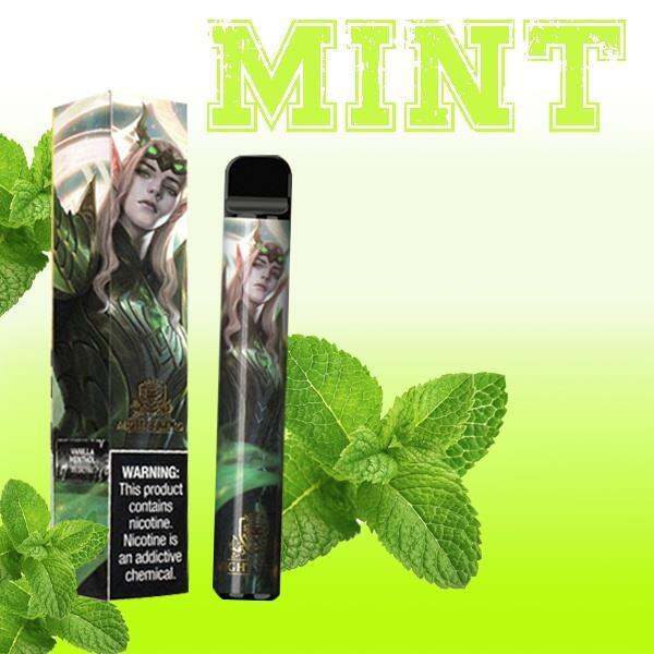 LEGIT MIGHTY KING Puff Bar Plus 800 PUFFS 5 SALTNIC Vape PEN Disposable