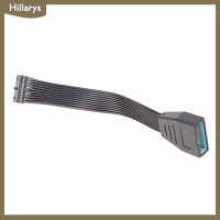 [Hillarys] 15cm USB 3.0 20Pin 19Pin ชายไปยังอะแดปเตอร์เมนบอร์ดหญิง26AWG