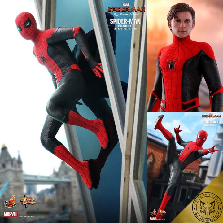HCM][Order báo giá] Mô hình chính hãng Hottoys MMS542: Spiderman (Upgrade  suit) 