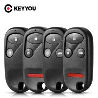 [Car Parts] KEYYOU Gratis Ongkir 2/3/4รีโมทกุญแจรถยนต์เคสสำหรับ Honda Civic CRV Accord Jazz 2003 2004 2005 2006 2007 2008 2009 2010 2011